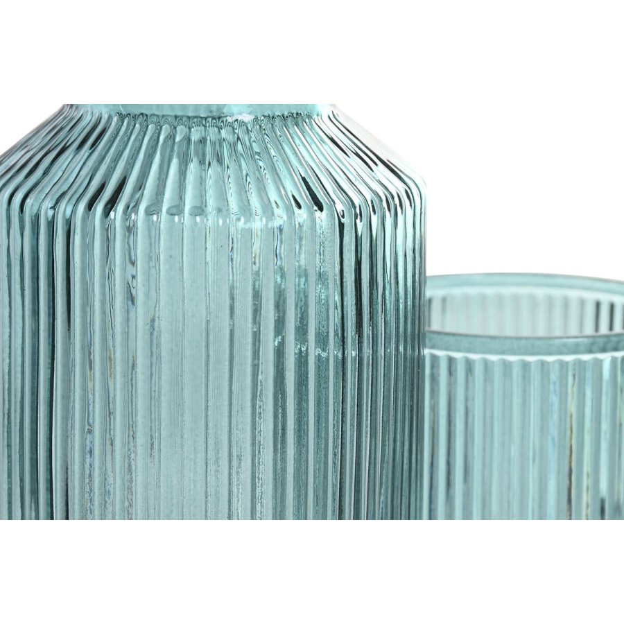 Vandflaske Home ESPRIT Bl Grn Krystal 1 L (2 enheder) #4