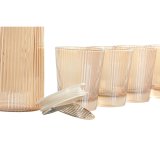 St med glas og flaske Home ESPRIT Rav Borosilikatglas 1,25 L #4