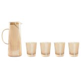 St med glas og flaske Home ESPRIT Rav Borosilikatglas 1,25 L #1