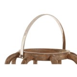 Lyseholder Home ESPRIT Brun Slvfarvet Krystal Mangotr 30 x 30 x 53 cm #2