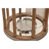 Lyseholder Home ESPRIT Brun Slvfarvet Krystal Mangotr 30 x 30 x 53 cm #3