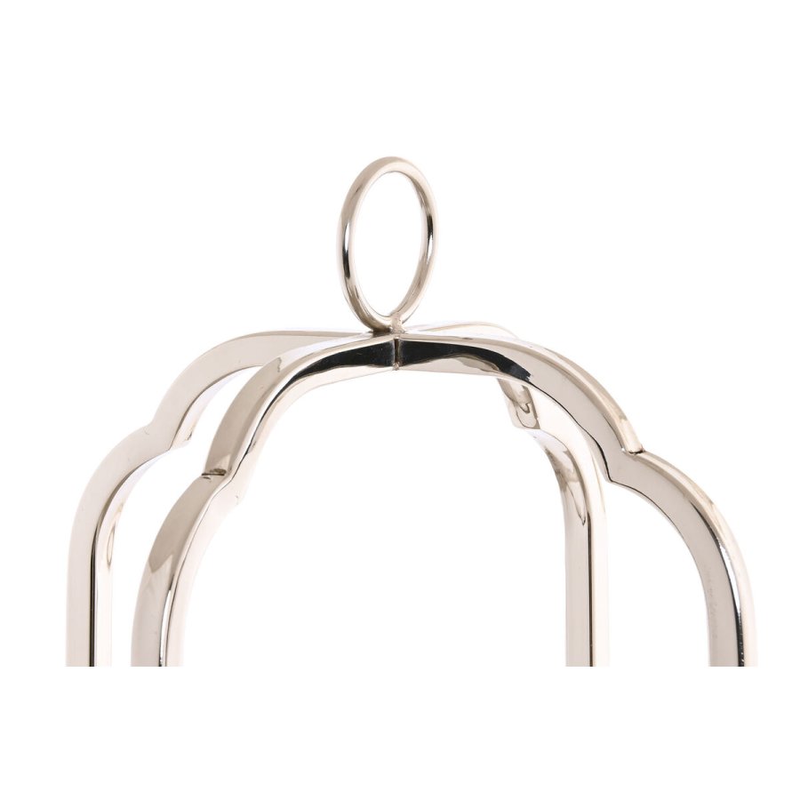 Lyseholder Home ESPRIT Slvfarvet Krystal Stl 21 x 21 x 62 cm #2