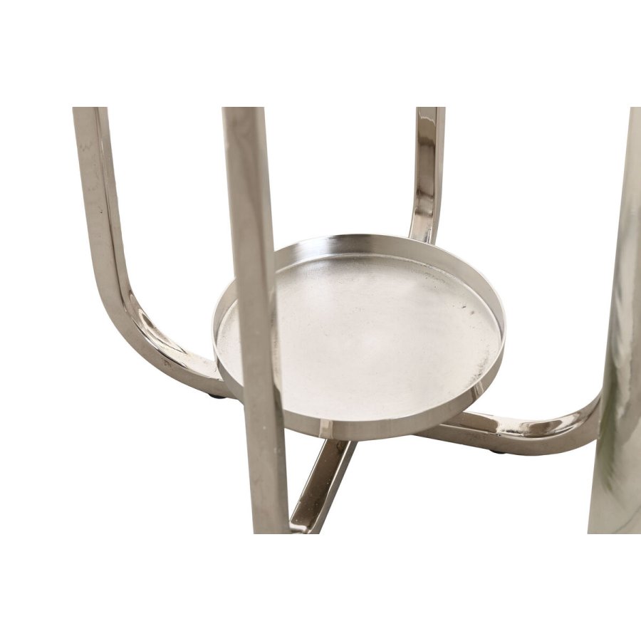 Lyseholder Home ESPRIT Slvfarvet Krystal Stl 21 x 21 x 62 cm #3