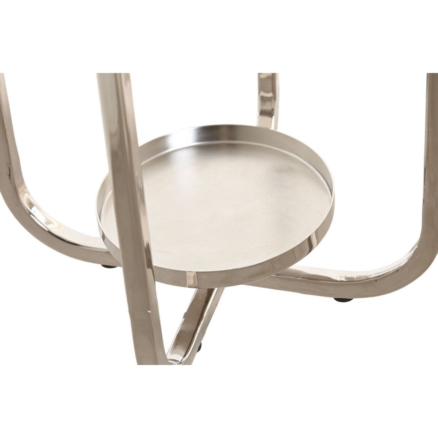 Lyseholder Home ESPRIT Slvfarvet Krystal Stl 21 x 21 x 49 cm #3