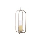 Lyseholder Home ESPRIT Slvfarvet Krystal Stl 21 x 21 x 49 cm #4