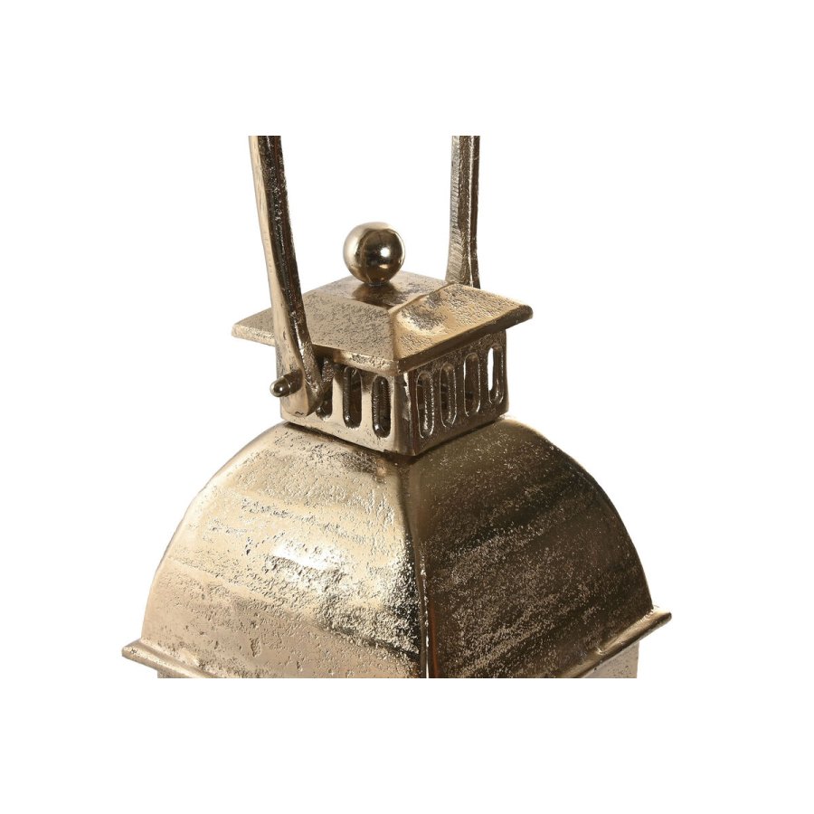 Laantarn Home ESPRIT Gylden Aluminium Krystal Vintage 17 x 17 x 59 cm #2