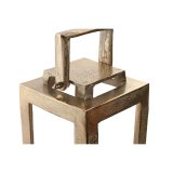 Laantarn Home ESPRIT Gylden Aluminium Krystal Moderne 15 x 15 x 59 cm #2