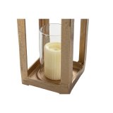 Laantarn Home ESPRIT Gylden Aluminium Krystal Moderne 15 x 15 x 59 cm #4