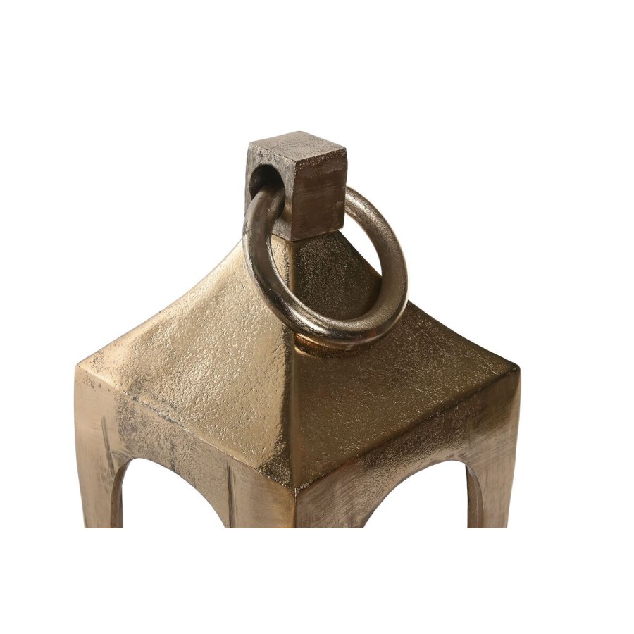 Laantarn Home ESPRIT Gylden Aluminium Krystal Araber 15 x 15 x 52 cm #3