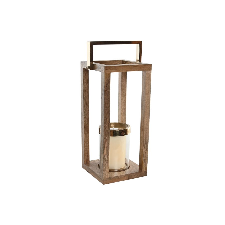 Lyseholder Home ESPRIT Brun Stl Mangotr 25 x 25 x 54 cm #5