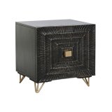 Natbord Home ESPRIT Sort Gylden 50 x 40 x 50 cm #1