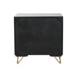 Natbord Home ESPRIT Sort Gylden 50 x 40 x 50 cm #5