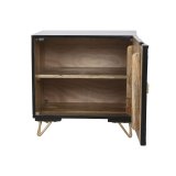 Natbord Home ESPRIT Sort Gylden 50 x 40 x 50 cm #9