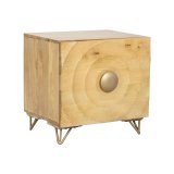 Natbord Home ESPRIT Gylden Natur 50 x 40 x 50 cm #1