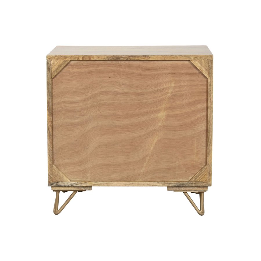 Natbord Home ESPRIT Gylden Natur 50 x 40 x 50 cm #5