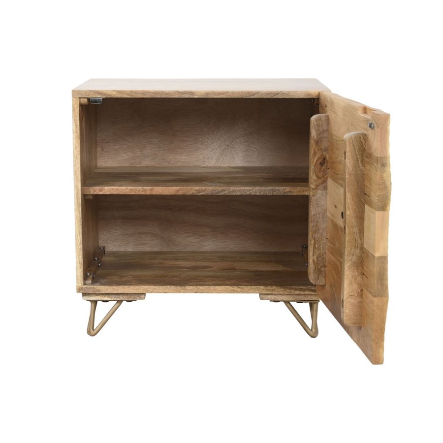 Natbord Home ESPRIT Gylden Natur 50 x 40 x 50 cm #9