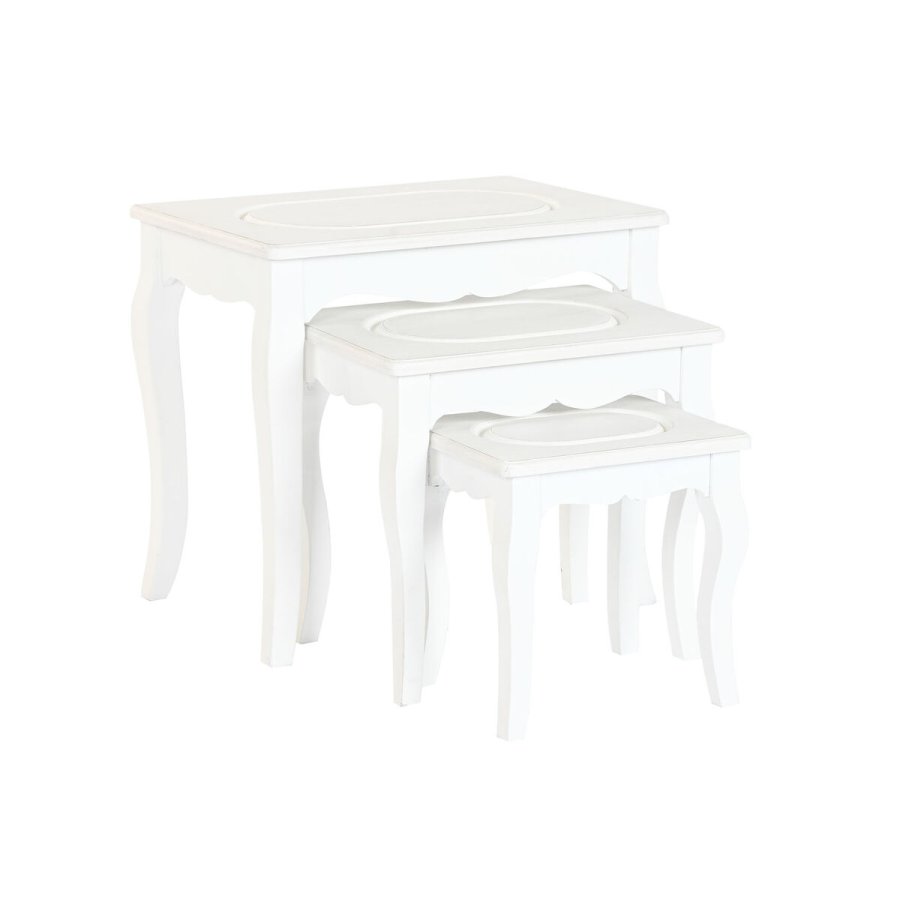 Sofabord Home ESPRIT Hvid Lysegr 53 x 35 x 47 cm #3