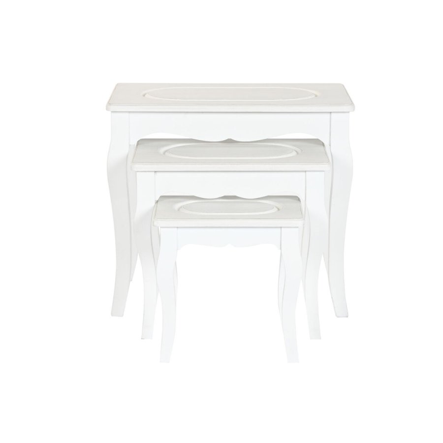 Sofabord Home ESPRIT Hvid Lysegr 53 x 35 x 47 cm #4