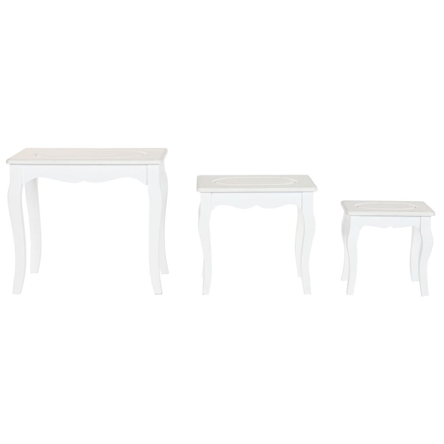 Sofabord Home ESPRIT Hvid Lysegr 53 x 35 x 47 cm #5