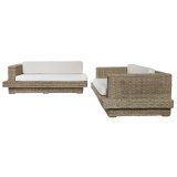 Havesofa Home ESPRIT Natur 192 x 105 x 63 cm #2