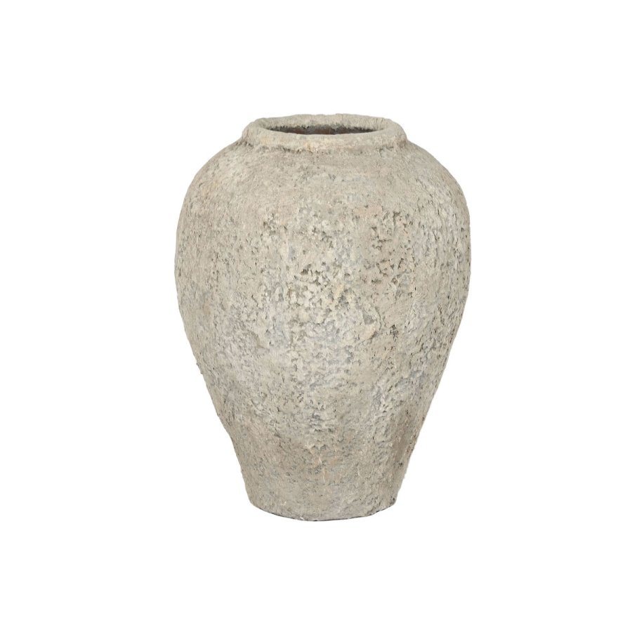 Vase Home ESPRIT Gr� Terrakotta 40 x 40 x 55 cm #1