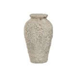 Vase Home ESPRIT Gr� Terrakotta 25 x 25 x 50 cm #1