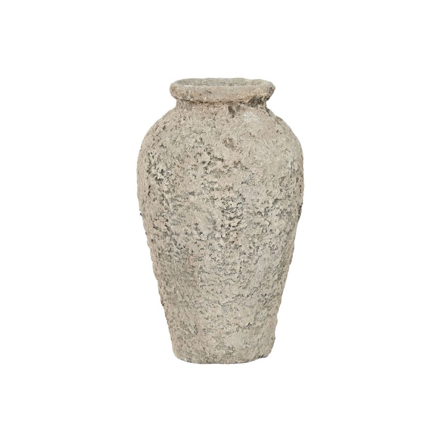Vase Home ESPRIT Gr� Terrakotta 25 x 25 x 50 cm #1
