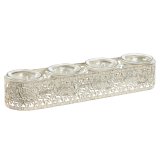 Lyseholder Home ESPRIT Fldefarvet Metal Krystal 31 x 7 x 5 cm #3