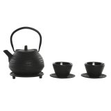 Tekande Home ESPRIT Sort Rustfrit stl Jern 800 ml #1