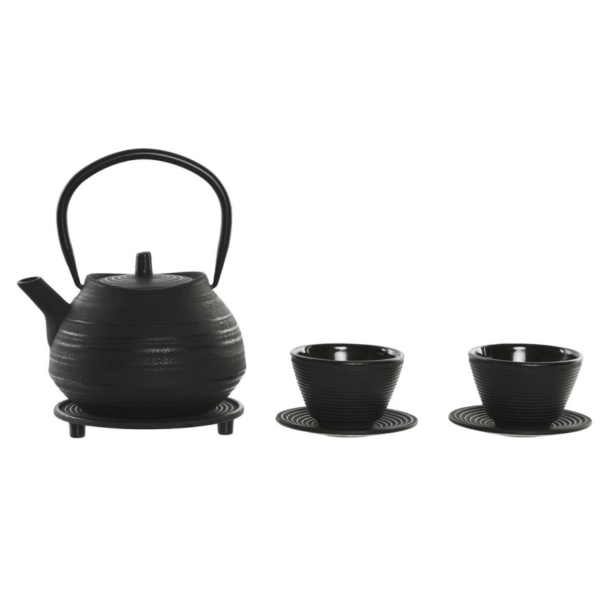 Tekande Home ESPRIT Sort Rustfrit stl Jern 800 ml #1