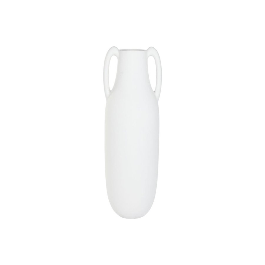 Vase Home ESPRIT Hvid Fiber 39 x 39 x 120 cm #1