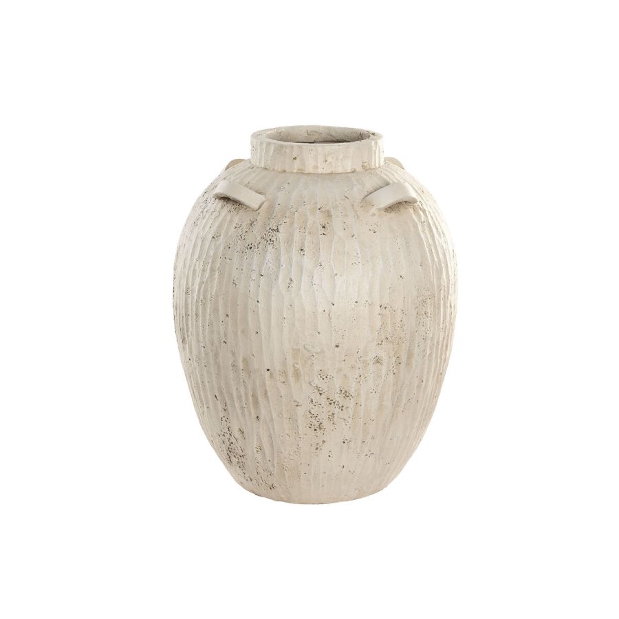 Vase Home ESPRIT Hvid Magnesium 38 x 38 x 48 cm #1