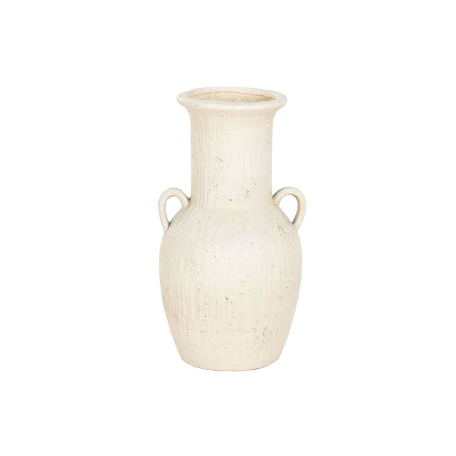 Vase Home ESPRIT Hvid Magnesium 35 x 33 x 65 cm #1