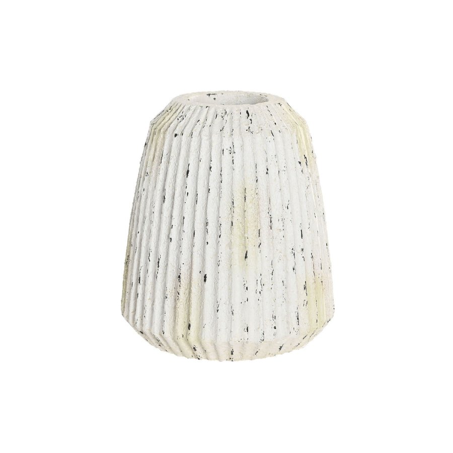 Vase Home ESPRIT Hvid Magnesium 28,5 x 28,5 x 32,5 cm #1