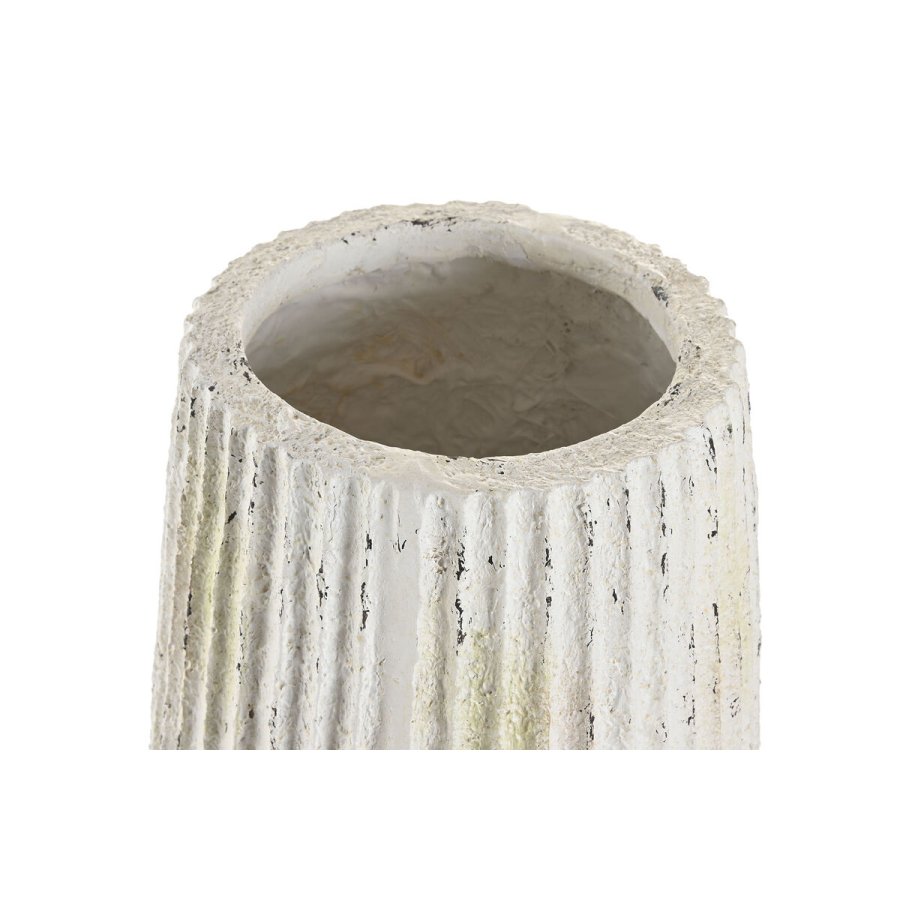 Vase Home ESPRIT Hvid Magnesium 28 x 28 x 53 cm #2