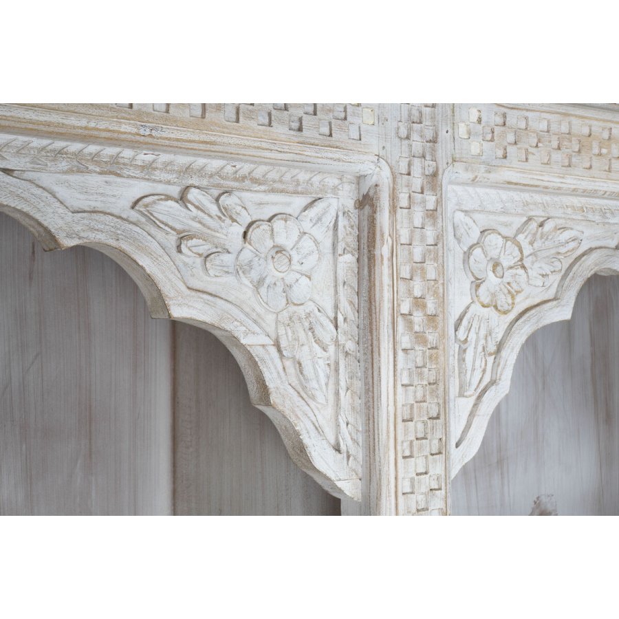 Hylder Home ESPRIT Hvid Mangotr Tr MDF 180 x 40 x 200 cm #4