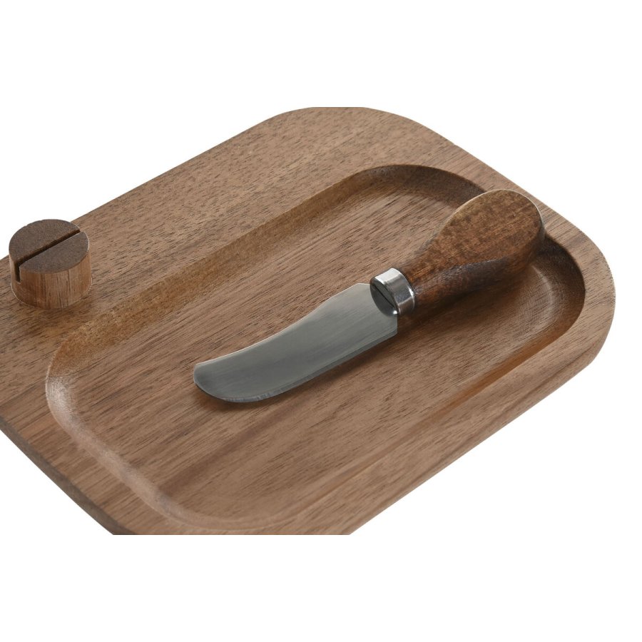 Skrebrt Home ESPRIT Rustfrit stl Akacie #4