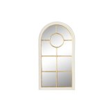 Vgspejl Home ESPRIT Hvid Gylden Vindue 68 x 4 x 128 cm #1