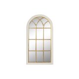 Vgspejl Home ESPRIT Hvid Gylden Vindue 68 x 4 x 128 cm #1