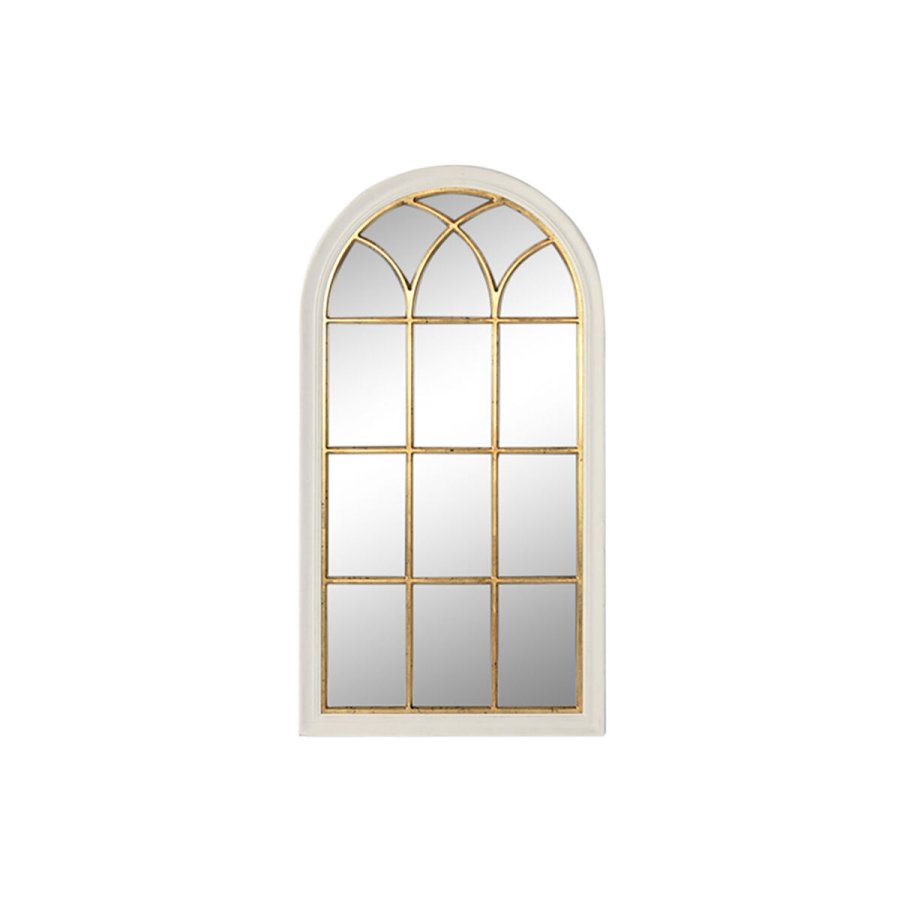 Vgspejl Home ESPRIT Hvid Gylden Vindue 68 x 4 x 128 cm #1