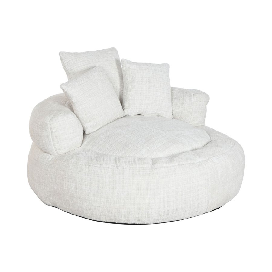 Lnestol Home ESPRIT Hvid 104 x 104 x 50 cm #1