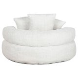 Lnestol Home ESPRIT Hvid 104 x 104 x 50 cm #4