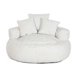 Lnestol Home ESPRIT Hvid 104 x 104 x 50 cm #3