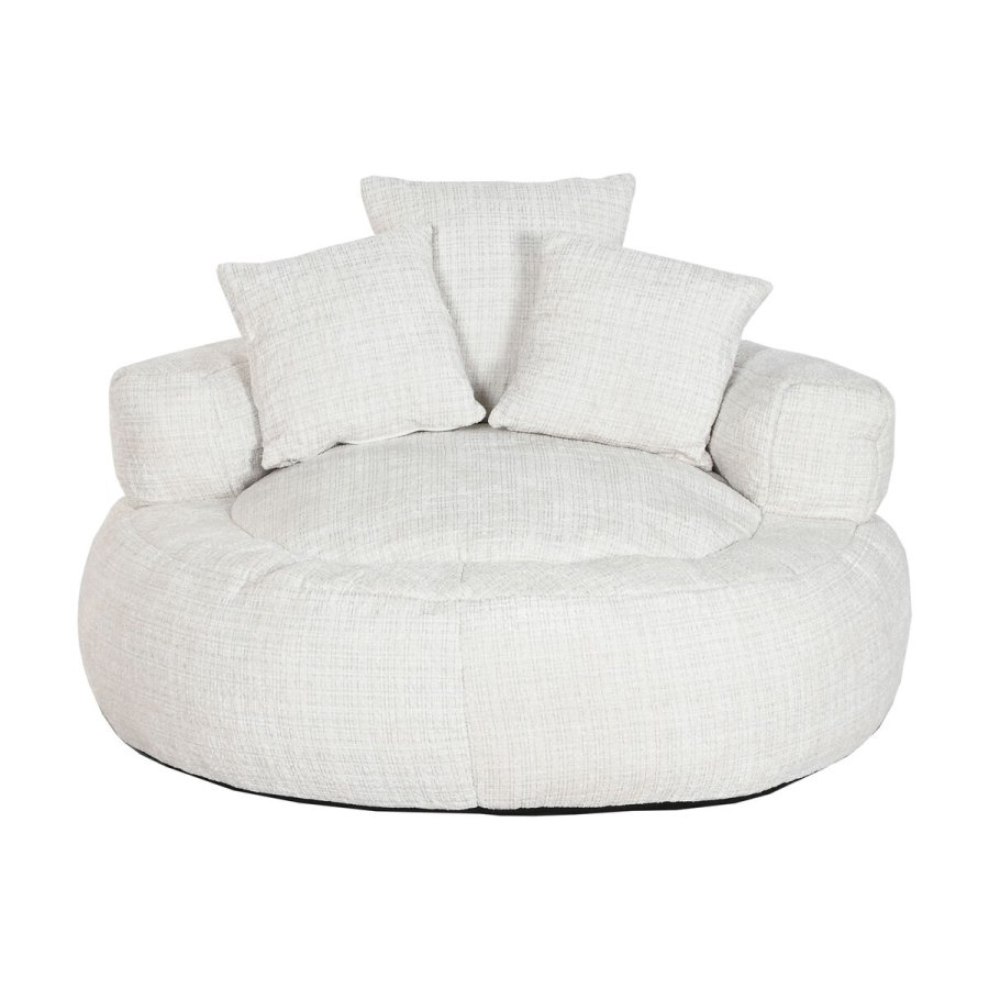 Lnestol Home ESPRIT Hvid 104 x 104 x 50 cm #3