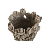 Vase Home ESPRIT Gr Cement Tulipan 29 x 27 x 32 cm #4