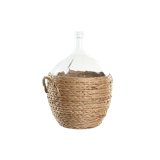 Vase Home ESPRIT Gennemsigtig Lys brun Krystal Natur 37 x 37 x 55 cm #1