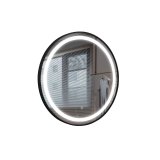 Vgspejl Home ESPRIT Sort Moderne 80 x 2 x 80 cm #5