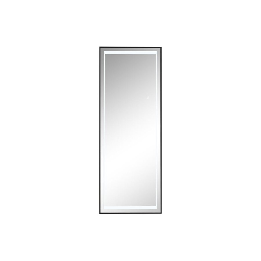 Pkldningsspejl Home ESPRIT Sort Aluminium 50 x 2 x 150 cm #1