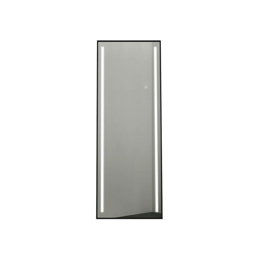 Pkldningsspejl Home ESPRIT Sort Aluminium 60 x 0,5 x 165 cm #5