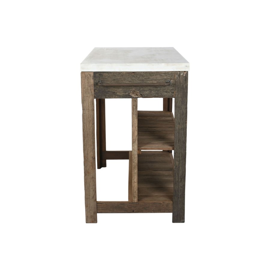 Kkken mbler Home ESPRIT Hvid Natur 120 x 60 x 97 cm 131 x 61,5 x 97 cm #3